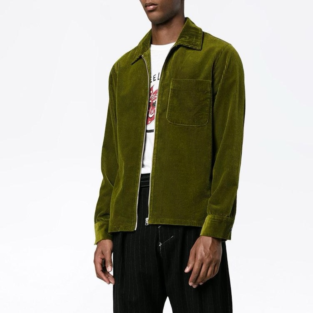 Our Legacy Green Drip Corduroy Jacket